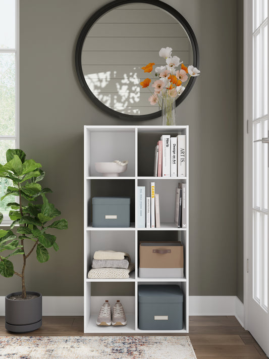 Auburndale Furniture Outlet - Ashley Furniture - Onita Eight Cube Organizer - Eight Cube Organizer / White - EA9630-4X2