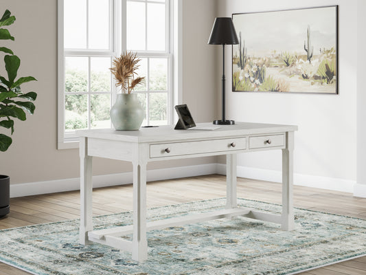 Auburndale Furniture Outlet - Ashley Furniture - Robbinsdale Office Desk - Home Office Desk / Antique White - H742-34