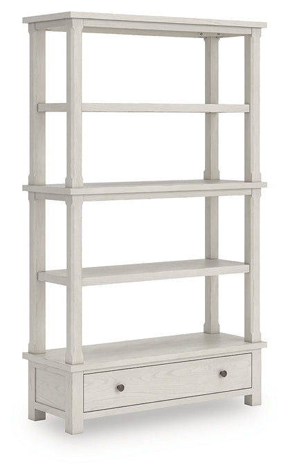 Auburndale Furniture Outlet - Ashley Furniture - Robbinsdale Bookcase - Bookcase / Antique White - H742-70
