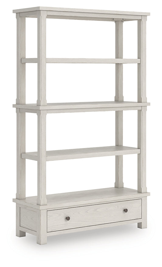 Auburndale Furniture Outlet - Ashley Furniture - Robbinsdale Bookcase - Bookcase / Antique White - H742-70