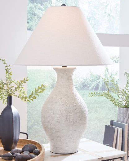 Auburndale Furniture Outlet - Ashley Furniture - Ashbend Lighting - Ceramic Table Lamp (1/CN) - L100884