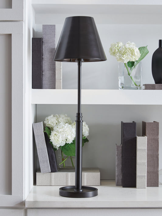 Auburndale Furniture Outlet - Ashley Furniture - Wimner Lighting - Metal Floor Lamp (1/CN) / Antique Bronze Finish - L208461