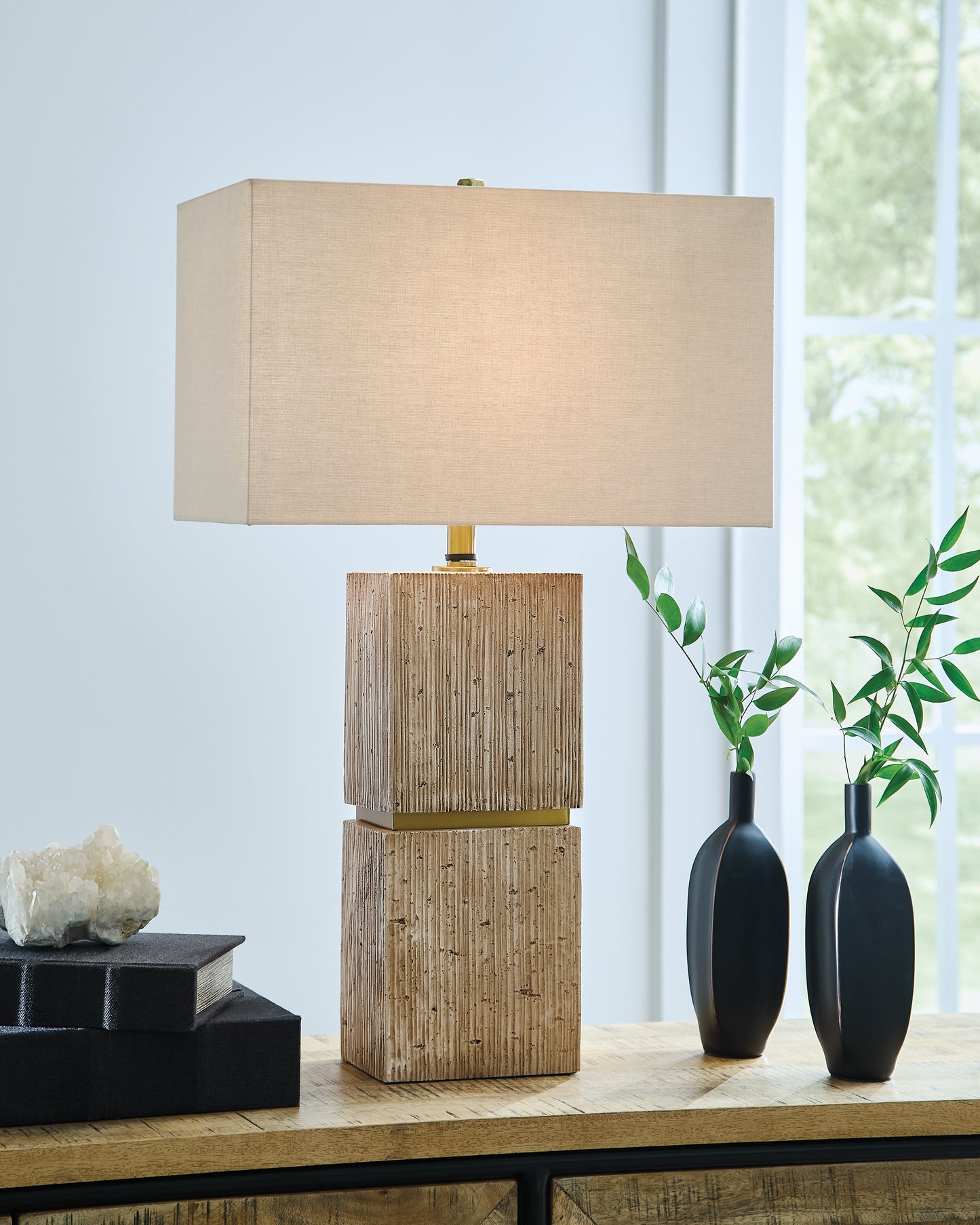 Auburndale Furniture Outlet - Ashley Furniture - Laddner Lighting - Poly Table Lamp (1/CN) - L236054