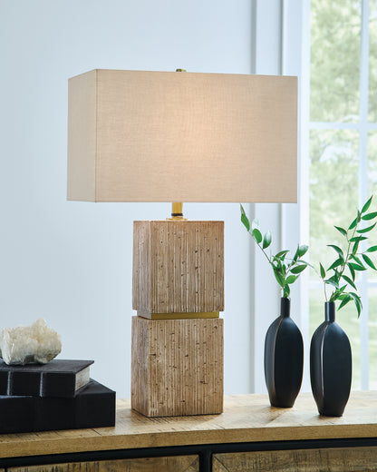 Auburndale Furniture Outlet - Ashley Furniture - Laddner Lighting - Poly Table Lamp (1/CN) - L236054
