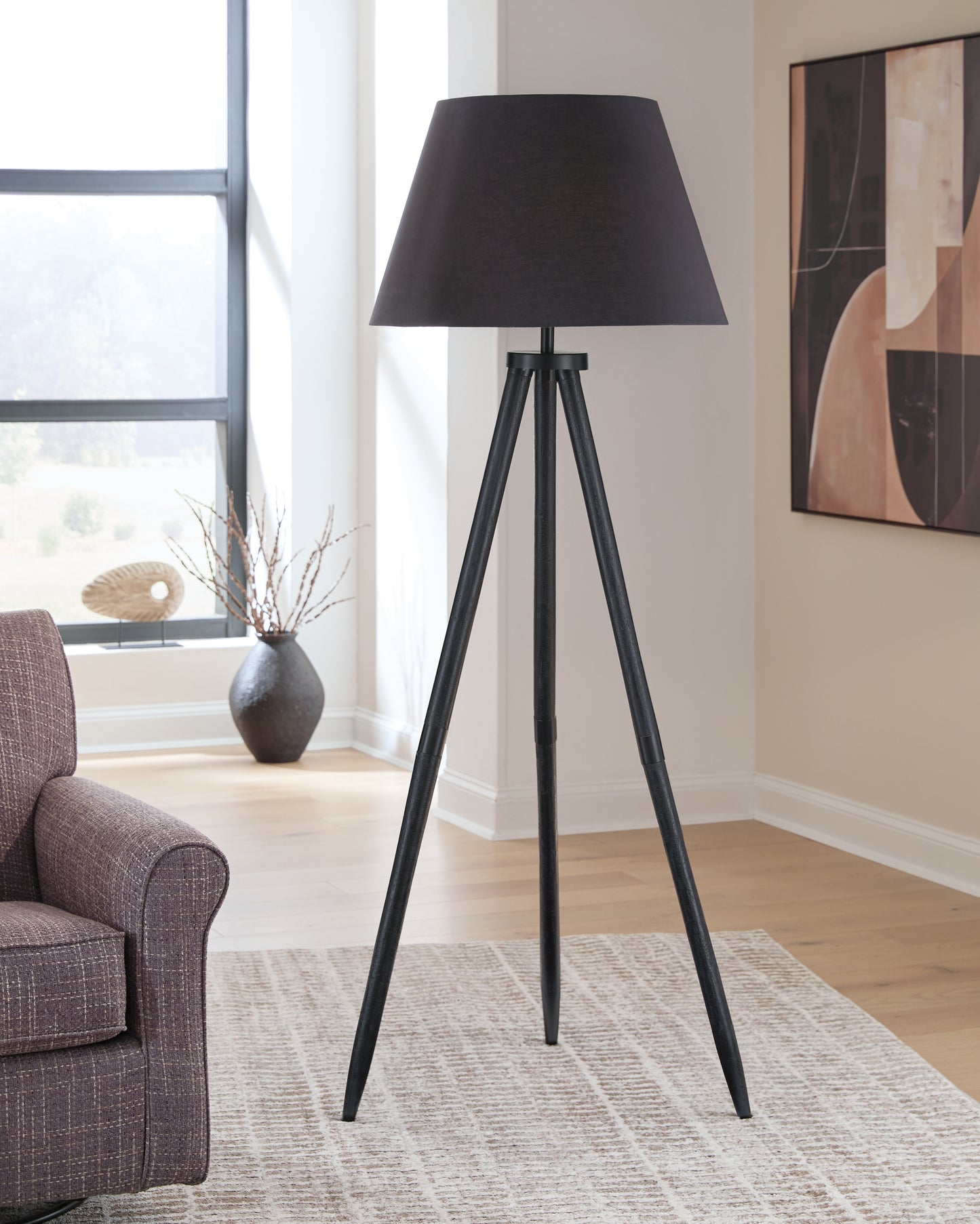 Auburndale Furniture Outlet - Ashley Furniture - Orhan Lighting - Wood Floor Lamp (1/CN) - L329121
