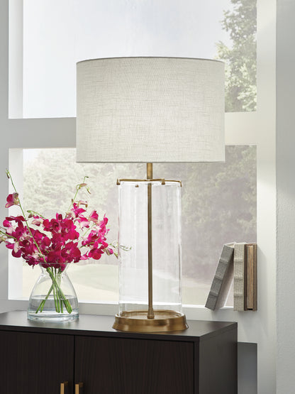 Auburndale Furniture Outlet - Ashley Furniture - Gizeh Lighting - Glass Table Lamp (1/CN) - L430954