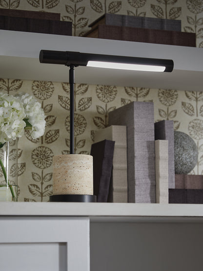 Auburndale Furniture Outlet - Ashley Furniture - Vinmour Lighting - Metal Desk Lamp (1/CN) / Brown/Beige - L734402