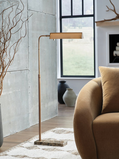 Auburndale Furniture Outlet - Ashley Furniture - Yafe Lighting - Metal Floor Lamp (1/CN) / Bronze Finish - L734411