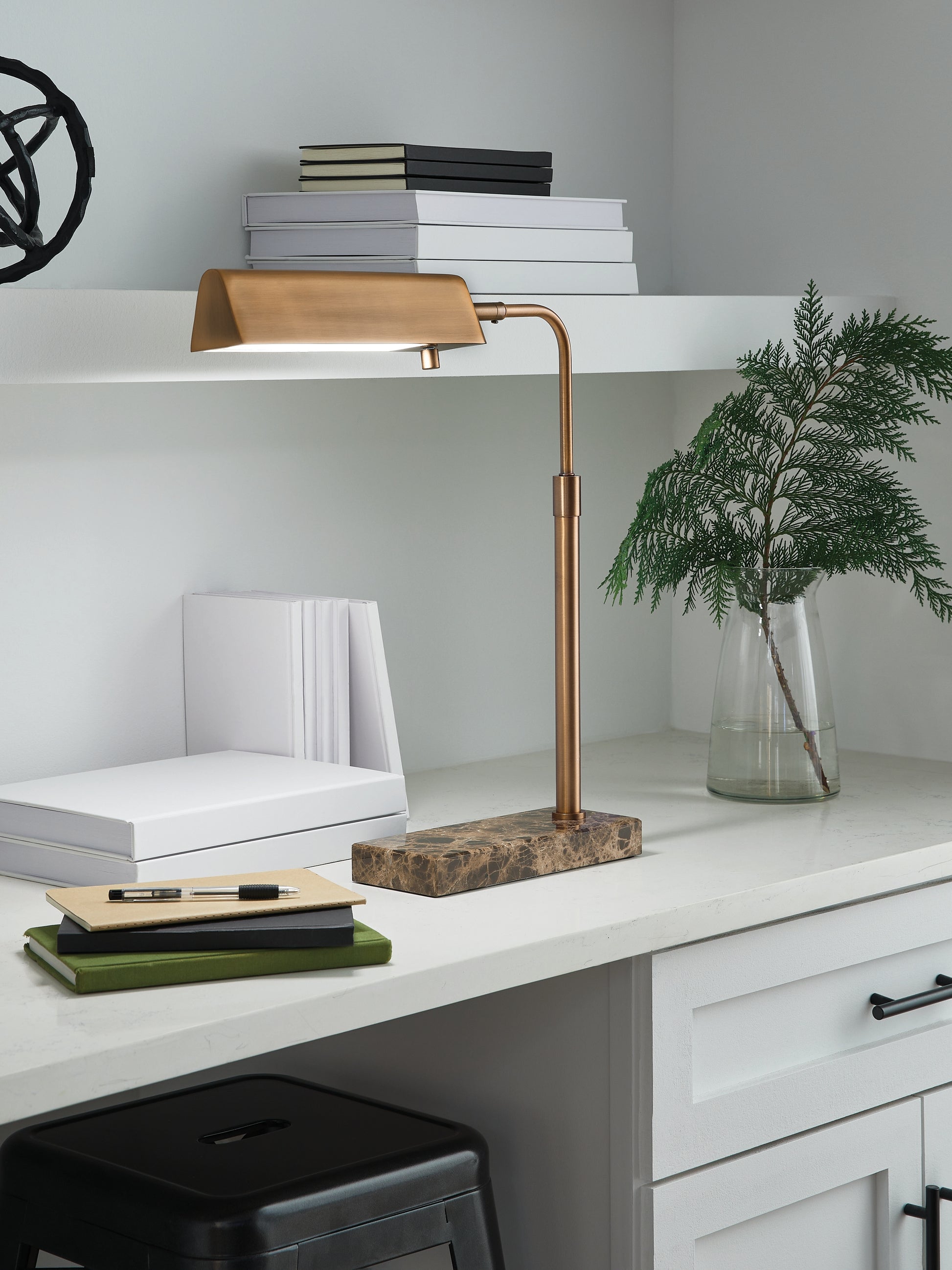 Auburndale Furniture Outlet - Ashley Furniture - Yafe Lighting - Metal Desk Lamp (1/CN) - L734412