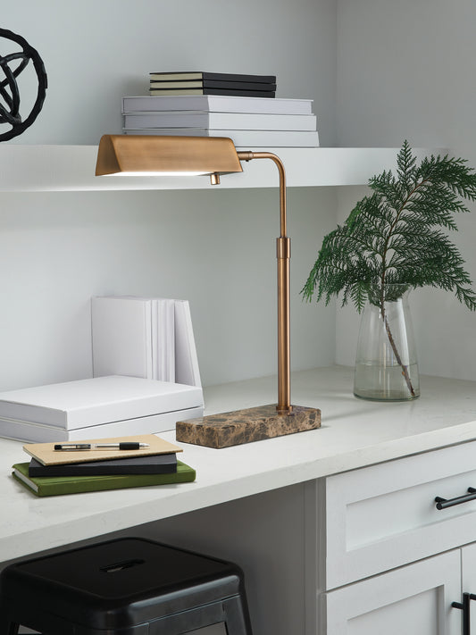 Auburndale Furniture Outlet - Ashley Furniture - Yafe Lighting - Metal Desk Lamp (1/CN) - L734412