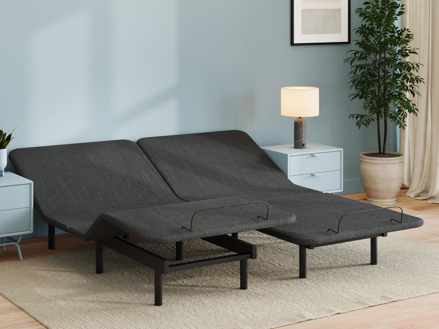 Auburndale Furniture Outlet - Ashley Furniture - Comfort Classic Adj Base Split California King Adjustable Base - Split Cal King Adjustable Base - M1X1192