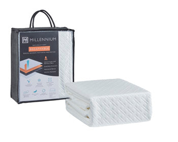 Auburndale Furniture Outlet - Ashley Furniture - Basic Protector Queen Mattress Protector (Set of 4) - QN Mattress Protector(4/CS) - M30803