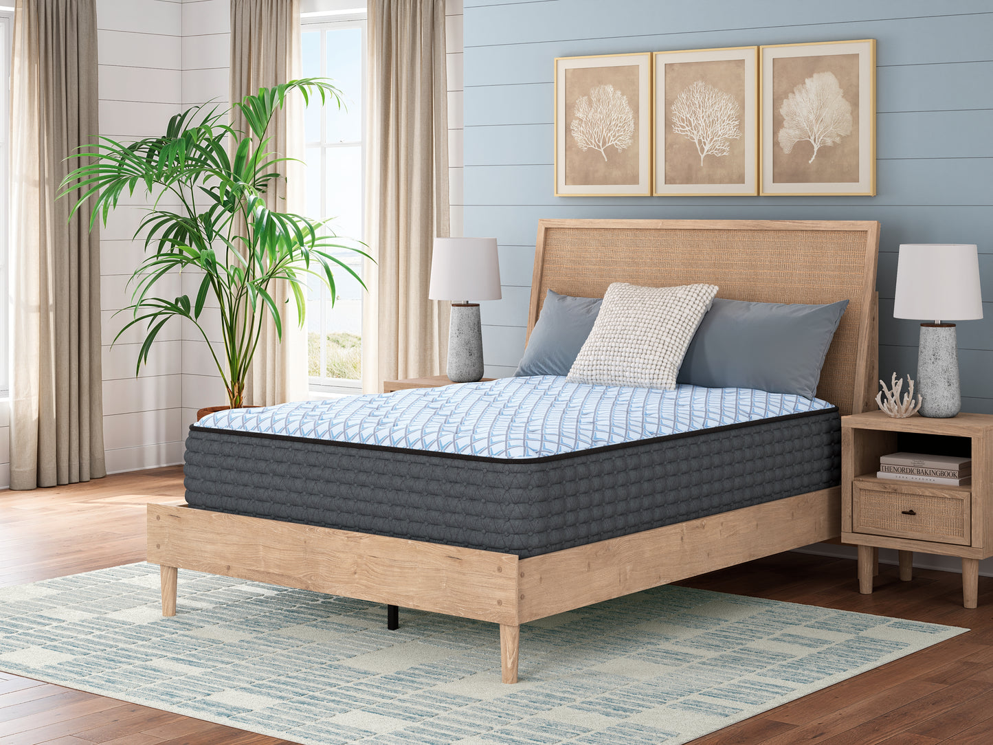 Auburndale Furniture Outlet - Ashley Furniture - Destin Cove Plush Mattresses - California King / Blue - M33151