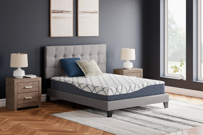 Auburndale Furniture Outlet - Ashley Furniture - 10 Inch Chime Elite 2.0 Mattresses - Full / White/Blue - M42521