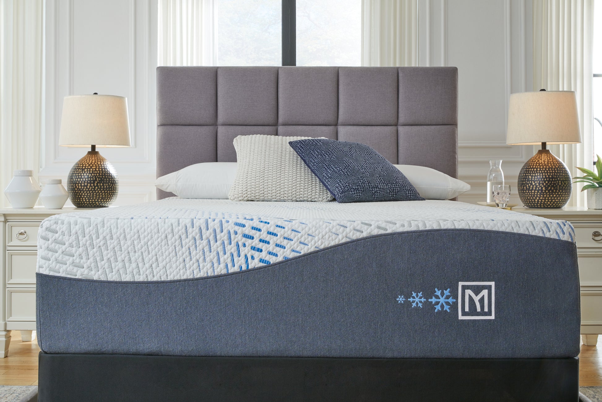 Auburndale Furniture Outlet - Ashley Furniture - Millennium Cushion Firm Gel Memory Foam Hybrid Mattresses - Twin XL / White - M50771