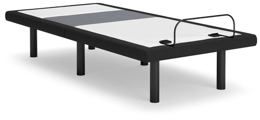 Auburndale Furniture Outlet - Ashley Furniture - Best Base with Lumbar and Audio Twin XL Adjustable Base - TXL Adjustable Base / Charcoal Gray - M5X572