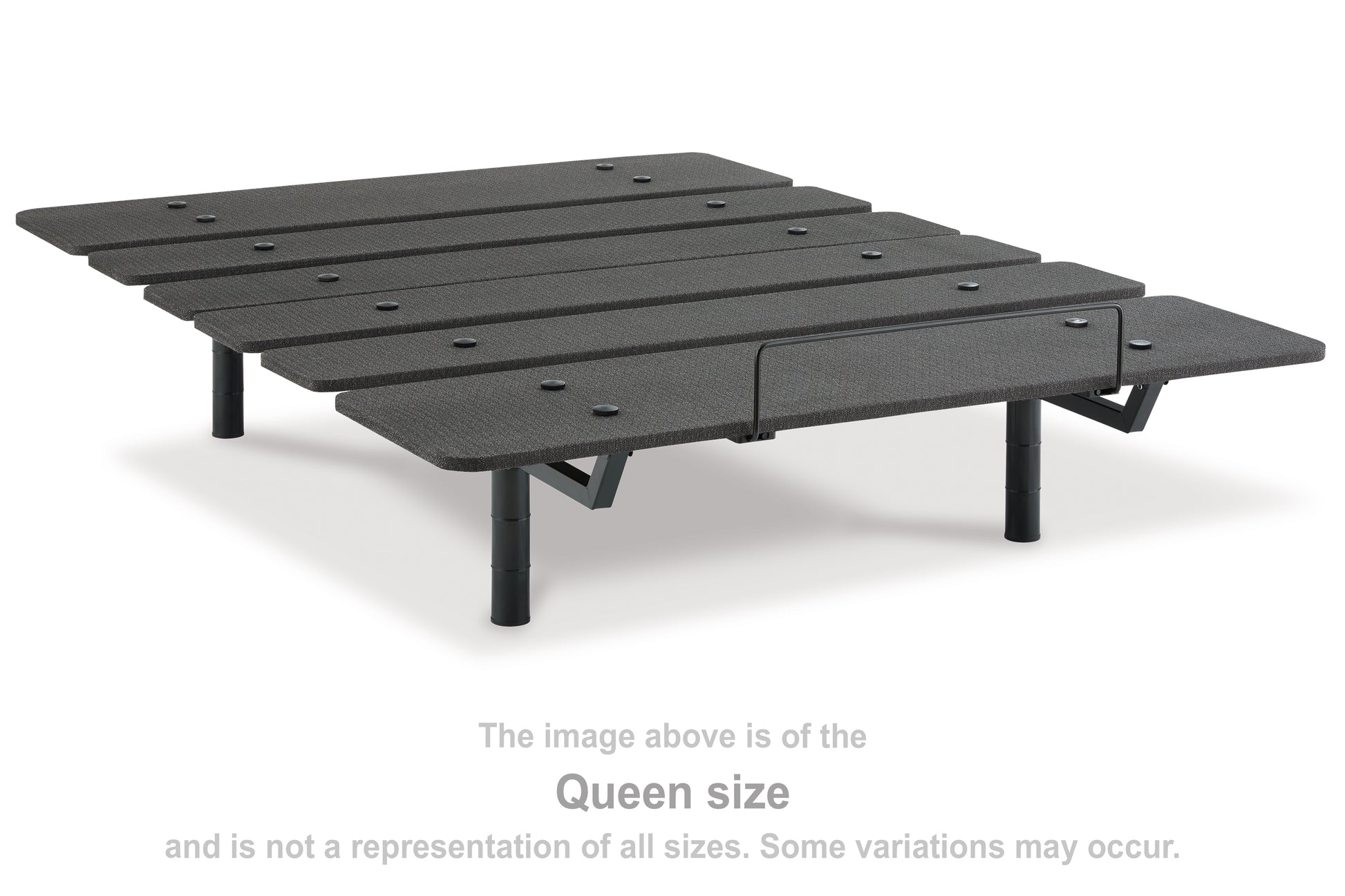 Auburndale Furniture Outlet - Ashley Furniture - Cosmic Power Base California King Adjustable Base - Cal King Adjustable Base / Black - M8X252