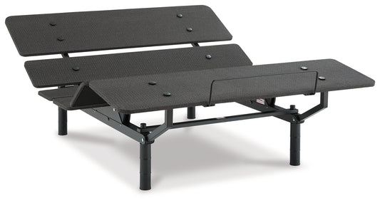 Auburndale Furniture Outlet - Ashley Furniture - Cosmic Power Base Queen Adjustable Base - Queen Adjustable Base / Black - M8X232