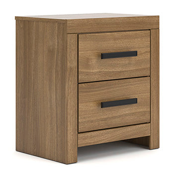 Auburndale Furniture Outlet - Ashley Furniture - Broachmyn Bedroom - Two Drawer Night Stand / Auburn - PCB1116-92