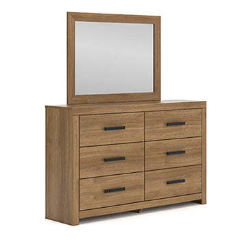 Auburndale Furniture Outlet - Ashley Furniture - Broachmyn Bedroom - Six Drawer Dresser / Auburn - PCB1116-31