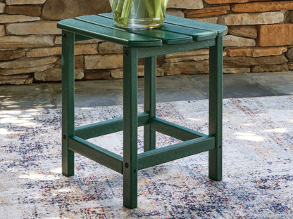 Auburndale Furniture Outlet - Ashley Furniture - Sundown Shores Outdoor - Rectangular End Table / Green - PCP007-703