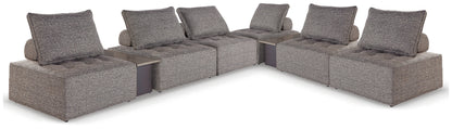 Auburndale Furniture Outlet - Ashley Furniture - Bree Zee Outdoor - 8-Piece Outdoor Modular Seating / Brown - P160P14