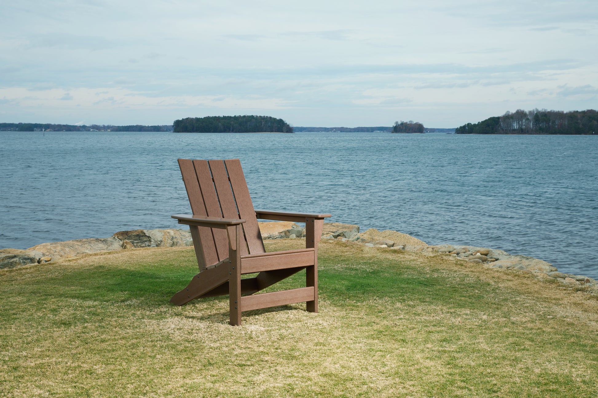 Auburndale Furniture Outlet - Ashley Furniture - Emmeline Outdoor - Adirondack Chair / Brown - P420-898