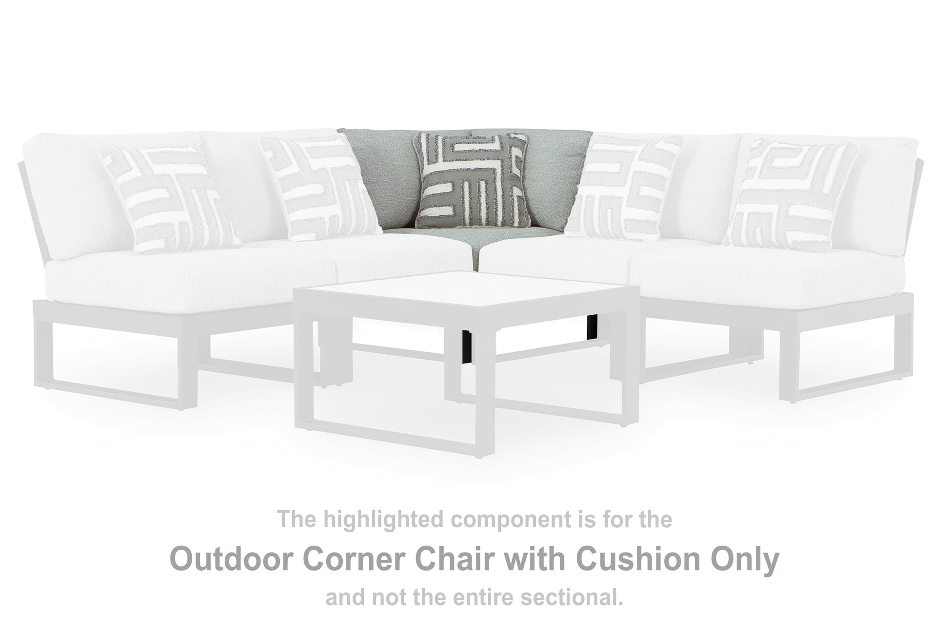 Auburndale Furniture Outlet - Ashley Furniture - Beachloft Outdoor - 5-Piece Outdoor Sectional / Black/Gray - P490P2