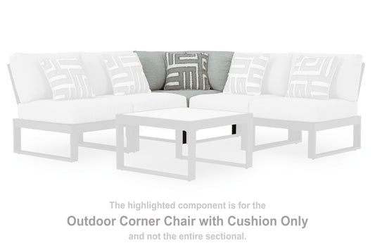 Auburndale Furniture Outlet - Ashley Furniture - Beachloft Outdoor - 5-Piece Outdoor Sectional / Black/Gray - P490P2