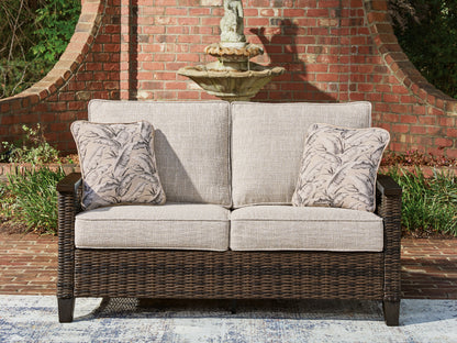 Auburndale Furniture Outlet - Ashley Furniture - Monterey Point Outdoor - Loveseat w/Cushion - PCP760-835