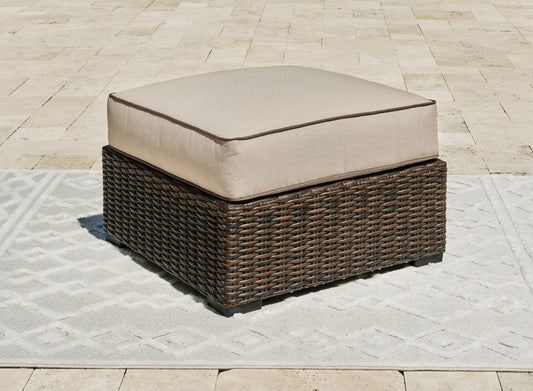 Auburndale Furniture Outlet - Ashley Furniture - Coastline Bay Outdoor - Swivel Lounge w/ Cushion / Brown - P784-821
