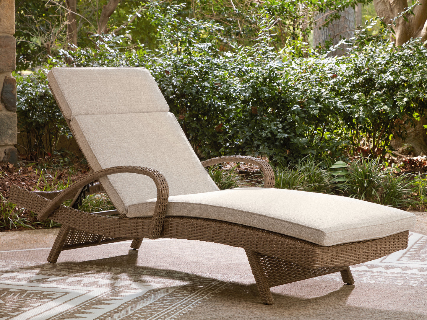 Auburndale Furniture Outlet - Ashley Furniture - Laguna Heights Outdoor - Chaise Lounge with Cushion - PCP790-815