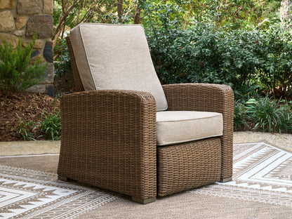Auburndale Furniture Outlet - Ashley Furniture - Laguna Heights Outdoor - Recliner / Beige - PCP790-825