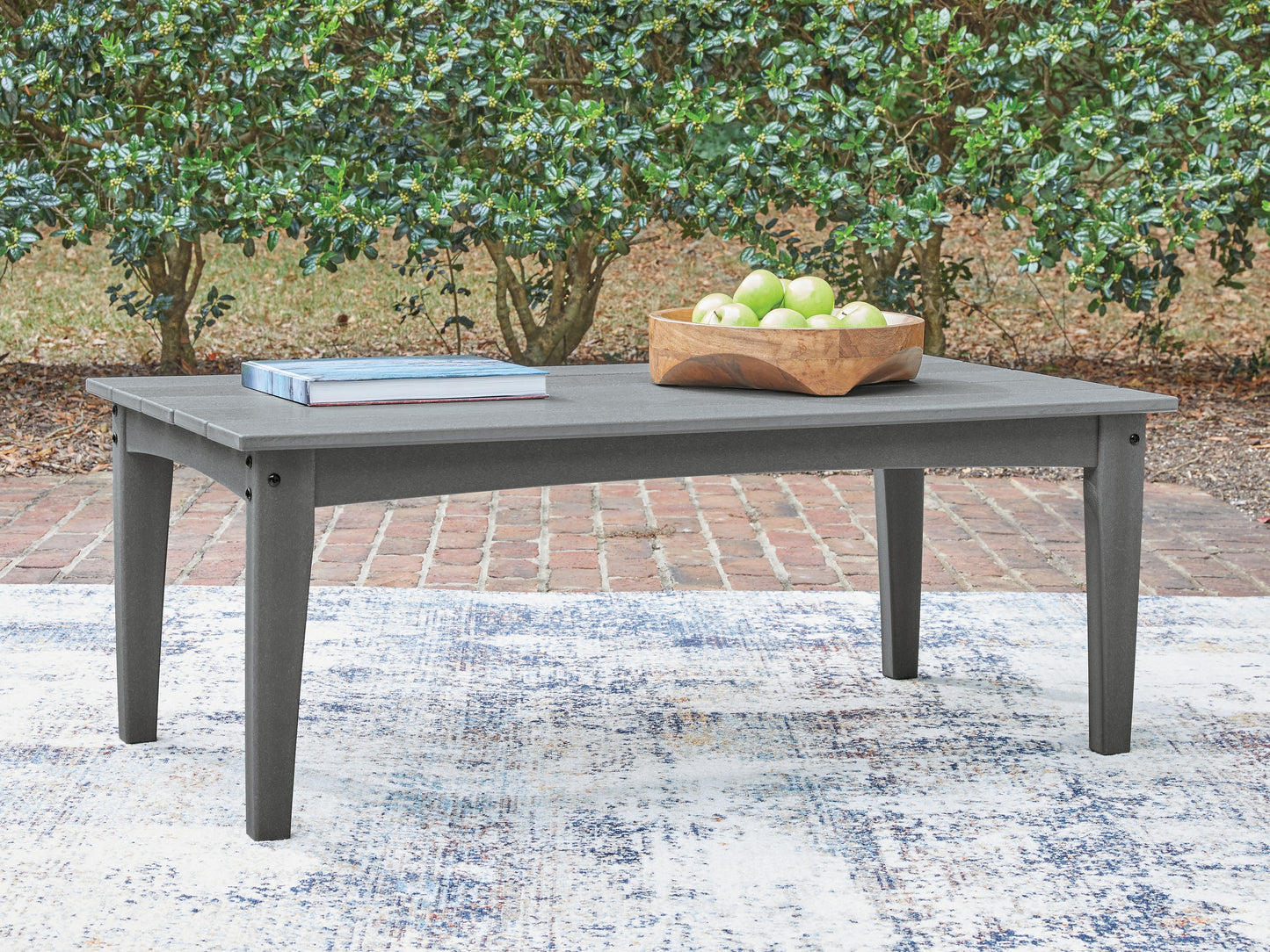 Auburndale Furniture Outlet - Ashley Furniture - Cove Beach Outdoor - Rectangular Cocktail Table / Gray - PCP803-701