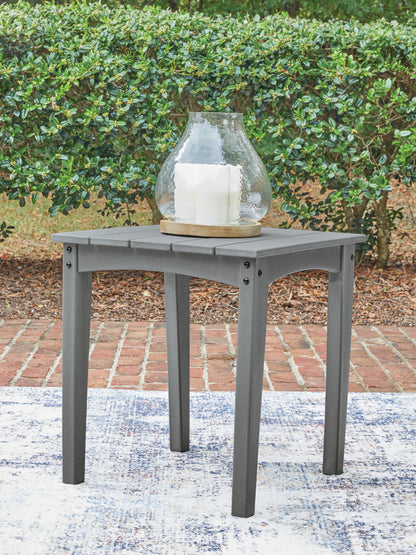 Auburndale Furniture Outlet - Ashley Furniture - Cove Beach Outdoor - Square End Table / Gray - PCP803-702