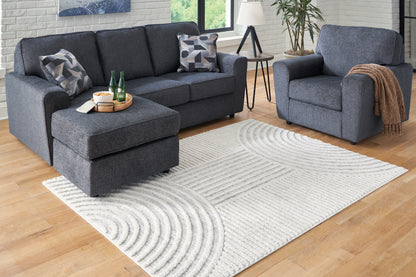 Auburndale Furniture Outlet - Ashley Furniture - Lambworth Rug - 5'3" x 7' Rug / Gray/Cream - R405342