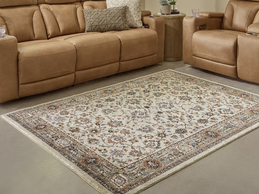 Auburndale Furniture Outlet - Ashley Furniture - Beritham Rug - Medium Rug / Blue/Brown/Beige - R407262