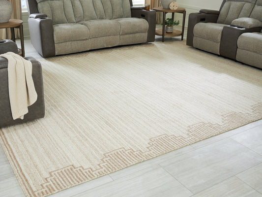Auburndale Furniture Outlet - Ashley Furniture - Emorymore Rug - Medium Rug / Brown/Beige - R407302
