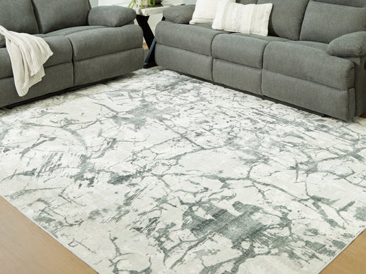 Auburndale Furniture Outlet - Ashley Furniture - Tobinbury Rug - Washable 8' x 10' Area Rug / Gray - R407421