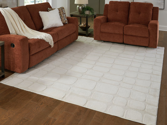 Auburndale Furniture Outlet - Ashley Furniture - Malvinsboro Rug - Washable 8' x 10' Area Rug / Sandstone - R407441