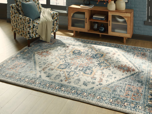 Auburndale Furniture Outlet - Ashley Furniture - Wallney Rug - 7'6" x 9'6" Area Rug / Multi - R407491