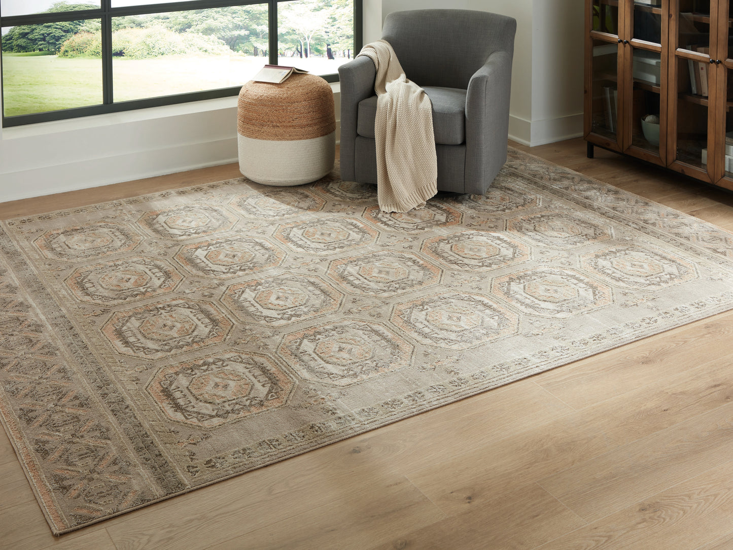 Auburndale Furniture Outlet - Ashley Furniture - Bachby Rug - 5'3" x 7' Area Rug / Multi - R407682