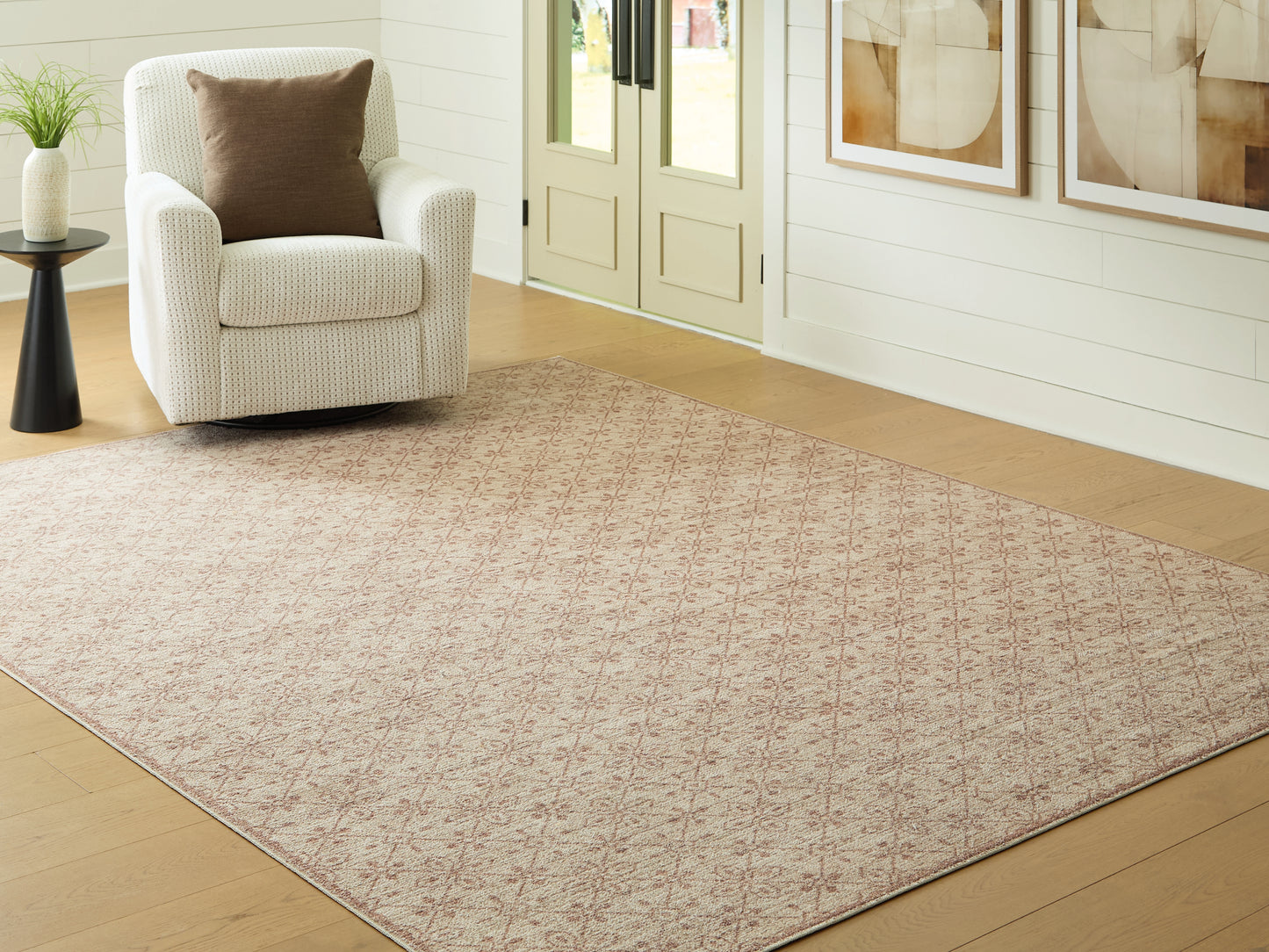 Auburndale Furniture Outlet - Ashley Furniture - Lyamford Rug - Large Rug / Beige/Gray/Brown - R408501