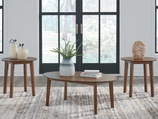 Auburndale Furniture Outlet - Ashley Furniture - Gordonay Table (Set of 3) - Occasional Table Set (3/CN) / Brown - T155-13