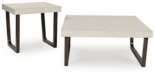 Auburndale Furniture Outlet - Ashley Furniture - Westenfort Table (Set of 2) - Occasional Table Set (Set of 2) / Espresso/Gray - T202-12