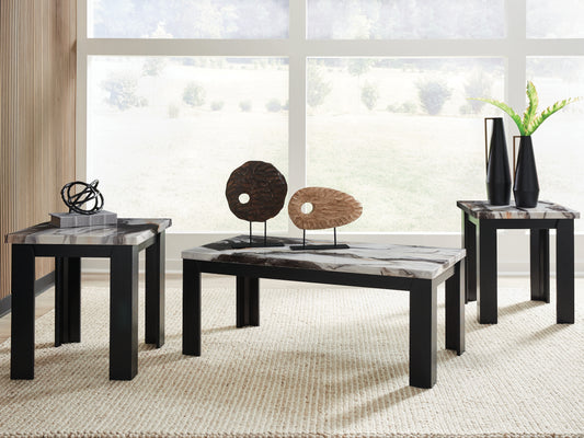 Auburndale Furniture Outlet - Ashley Furniture - Jazmore Table (Set of 3) - Occasional Table Set (3/CN) / Dark Brown - T255-13