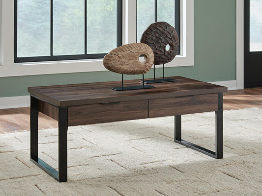 Auburndale Furniture Outlet - Ashley Furniture - Wickman Falls Coffee Table - Rectangular Cocktail Table - T318-1