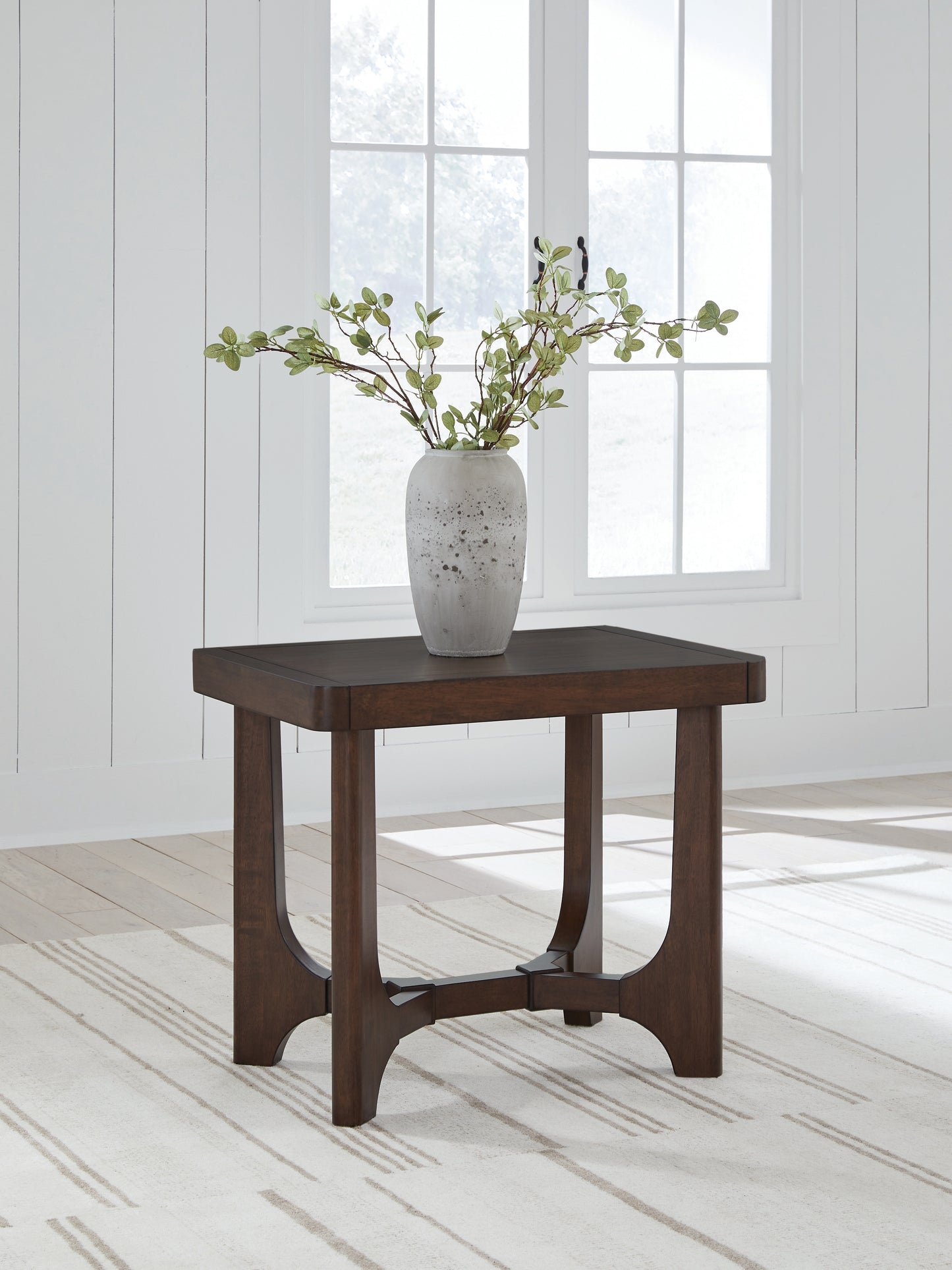 Auburndale Furniture Outlet - Ashley Furniture - Korestone End Table - Rectangular End Table / Dark Brown - T438-3