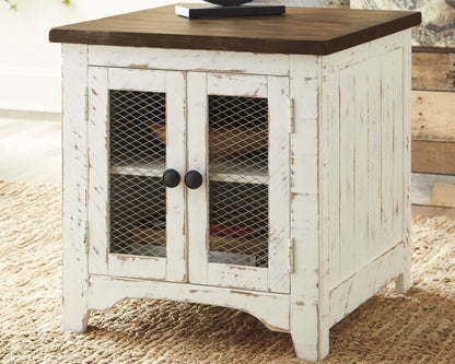 Auburndale Furniture Outlet - Ashley Furniture - Wystfield End Table - Rectangular End Table / White/Brown - T459-3