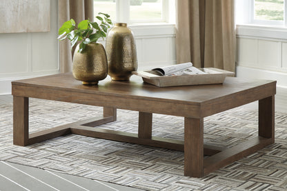 Auburndale Furniture Outlet - Ashley Furniture - Cariton Coffee Table - Rectangular Cocktail Table / Gray - T471-1